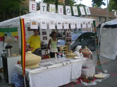 Stand cuisine éthiopienne pour manifestation